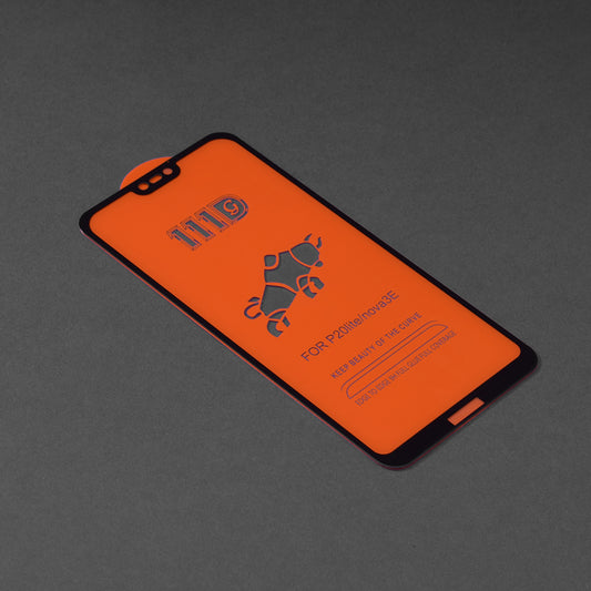 Folie de protectie Ecran Techsuit pentru Huawei P20 Lite, Sticla Securizata, Full Glue, 111D, Neagra