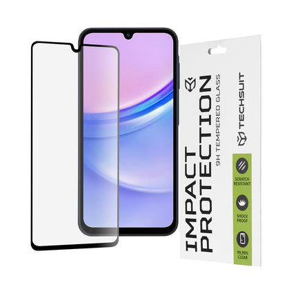 Folie de protectie Ecran Techsuit pentru Samsung Galaxy M15 / A15 5G A156 / A15 A155 / A25 A256, Sticla Securizata, Full Glue, 111D, Neagra