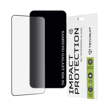 Folie de protectie Ecran Techsuit pentru Samsung Galaxy S26 S942, Sticla Securizata, Full Glue, 111D, Neagra