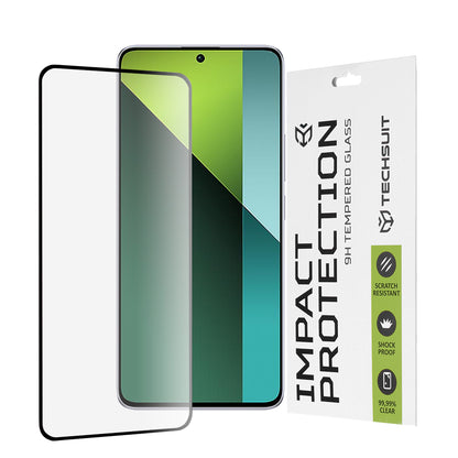 Folie de protectie Ecran Techsuit pentru Xiaomi Poco X6 / Redmi Note 13 Pro 5G, Sticla Securizata, Full Glue, 111D, Neagra