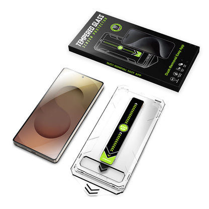 Folie de protectie Ecran Techsuit TitanGlass CrystalHD pentru Samsung Galaxy S25 Ultra S938, Sticla Securizata, Full Glue