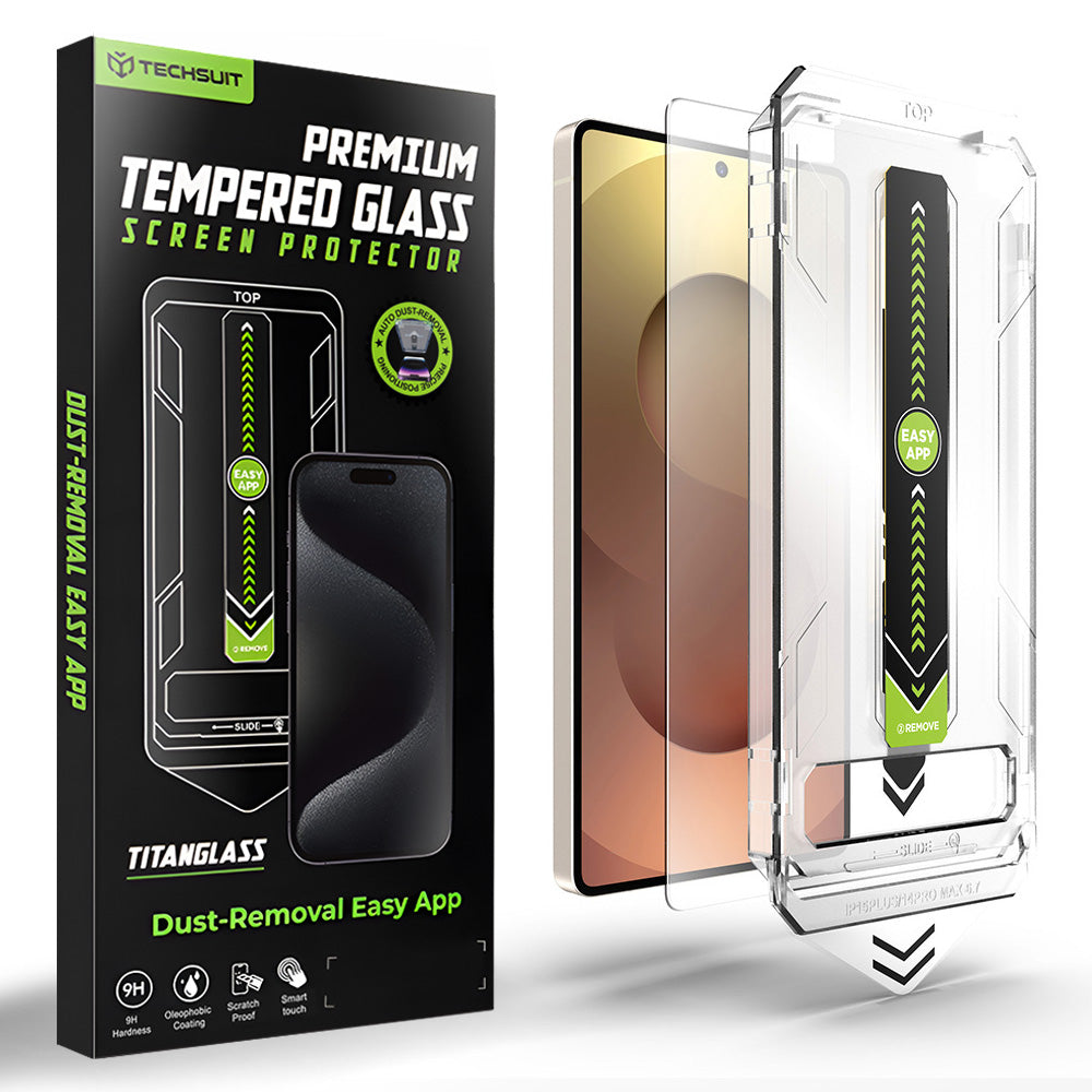 Folie de protectie Ecran Techsuit TitanGlass CrystalHD pentru Samsung Galaxy S26 Ultra S948, Sticla Securizata, Full Glue