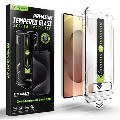 Folie de protectie Ecran Techsuit TitanGlass CrystalHD pentru Samsung Galaxy S26 Ultra S948, Sticla Securizata, Full Glue