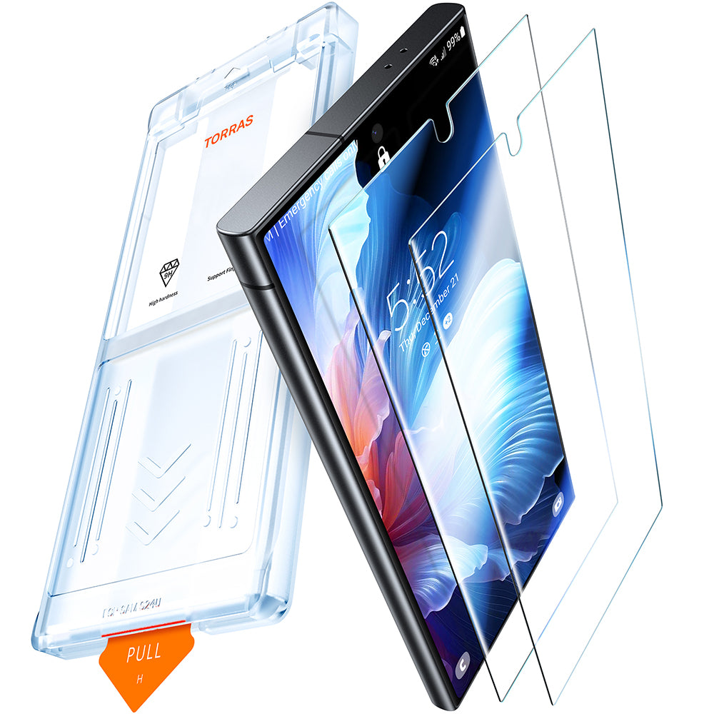 Folie de protectie Ecran Torras GlassGo Install Master pentru Google Pixel 9a, Sticla Securizata, Full Glue, Set 2 bucati