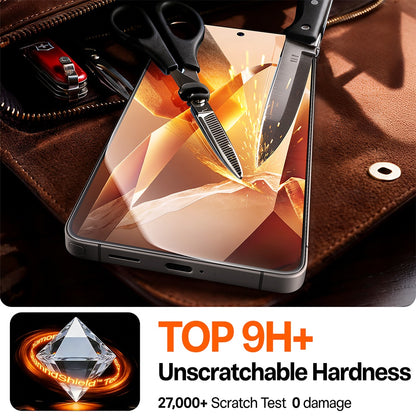 Folie de protectie Ecran Torras GlassGo Install Master pentru Samsung Galaxy S26 Plus, Sticla Securizata, Full Glue, Transparenta