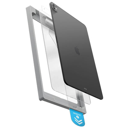Folie de protectie Ecran UNIQ Optix Exofit pentru Apple iPad Air 11 (2024), Sticla Securizata, Full Glue