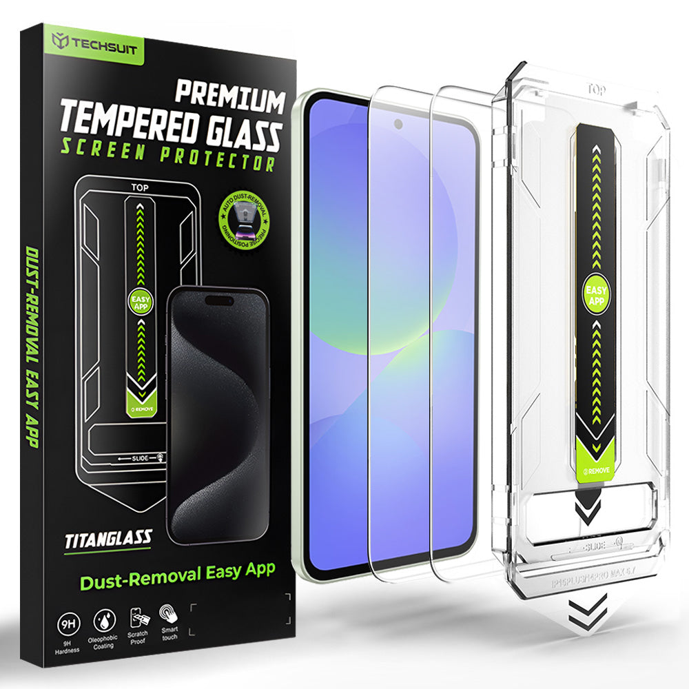Folie de protectie Techsuit TitanGlass CrystalHD pentru Samsung Galaxy A37 5G / A36 A366, Sticla Securizata, Set 2 bucati