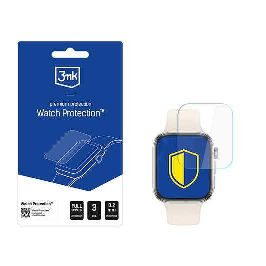 Folie Protectie 3MK Arc pentru Huawei Watch Fit 4, Set 3 bucati, Plastic