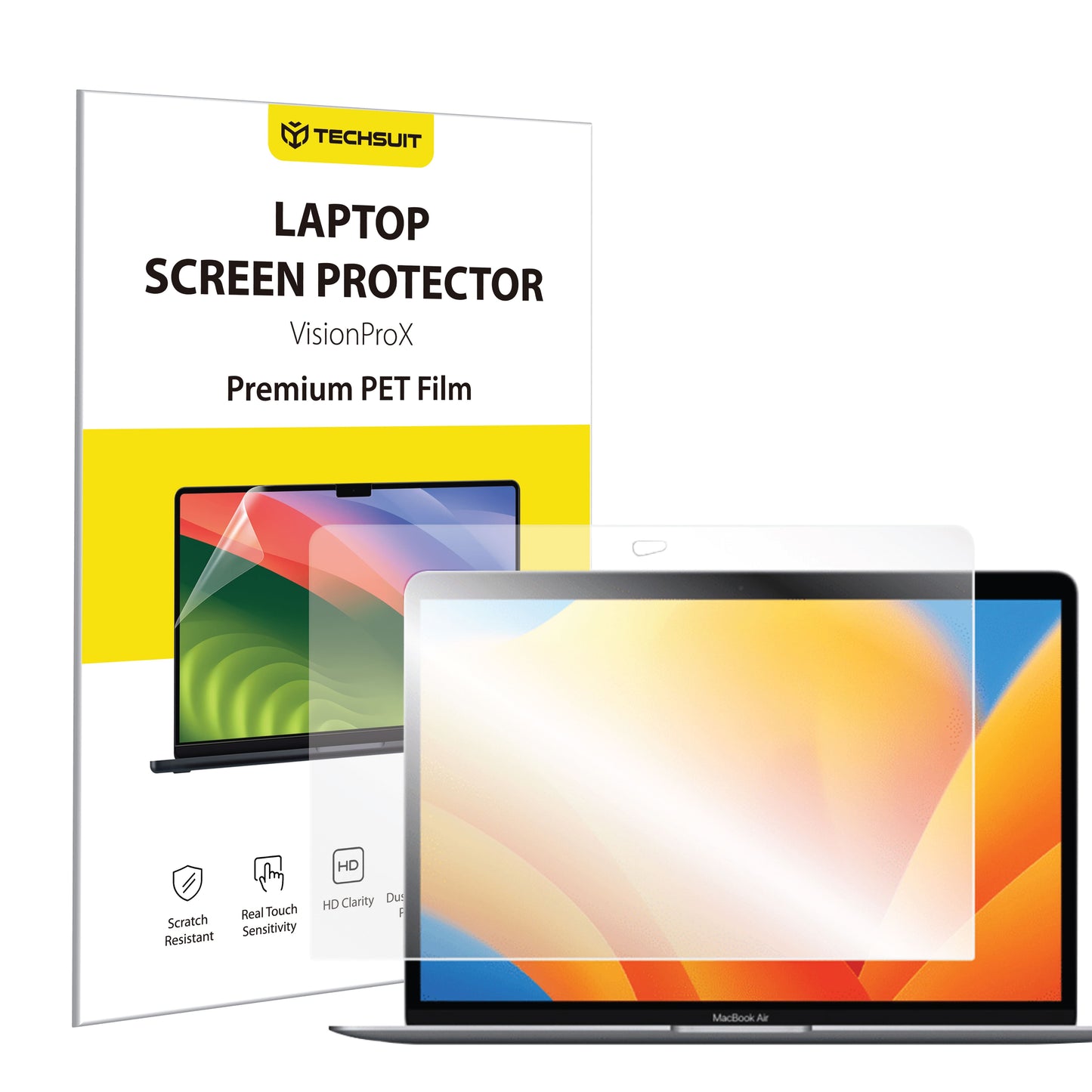 Folie Protectie Ecran Anti Blue Light Techsuit VisionProX pentru Apple Apple MacBook Air 13inch (2020) / (2018) / (2017), Plastic
