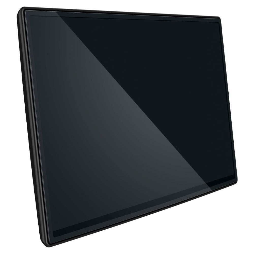 Folie Protectie Spigen GlastR EZ FIT pentru Navigatie Tesla X / S (2022 - 2021), Sticla Securizata, Neagra AGL04688