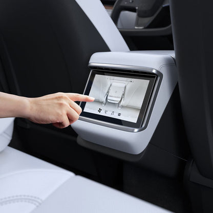 Folie Protectie Spigen GlastR Slim Anti-Glare pentru Real Touchscreen Tesla X / S (2022 - 2021), Sticla Securizata, Neagra