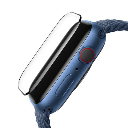 Folie Protectie Blueo High Molecule pentru Apple Watch 40mm Series, Sticla Securizata, Neagra