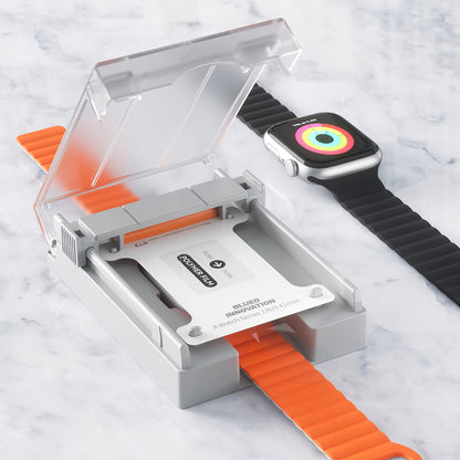 Folie Protectie Blueo High Molecule pentru Apple Watch 40mm Series, Sticla Securizata, Neagra