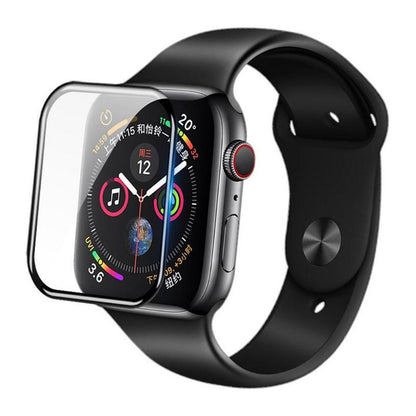 Folie Protectie Blueo High Molecule pentru Apple Watch 44mm Series, Sticla Securizata, Neagra