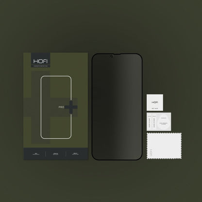Folie de protectie Ecran Privacy HOFI PRO+ pentru Apple iPhone 17e / 16e / 14 / 13 Pro, Sticla Securizata, Full Glue