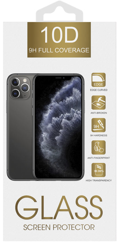 Folie de protectie Ecran OEM pentru Xiaomi Redmi 9C / 9A, Sticla securizata, Full Glue, Neagra