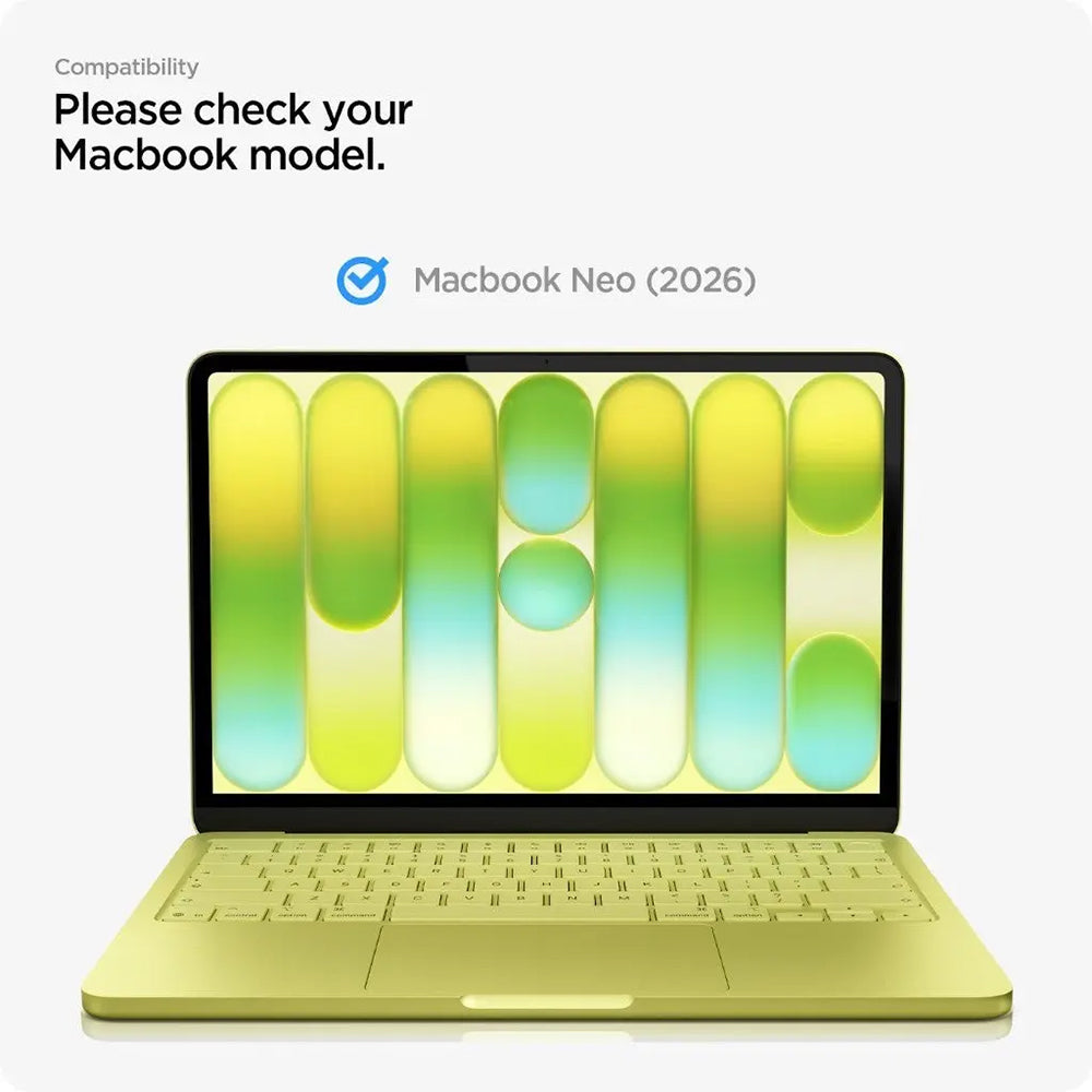 Folie Protectie Ecran Spigen GlastR Slim pentru Apple MacBook Neo 13inch, Sticla Securizata, Neagra AGL11669