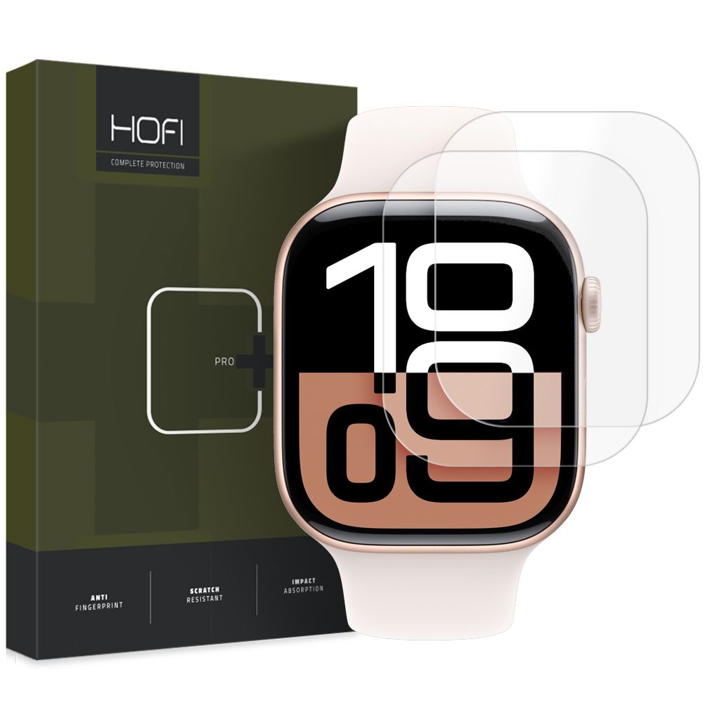 Folie Protectie HOFI HYDROFLEX PRO+ pentru Apple Watch 42mm Series, Set 2 bucati, Plastic