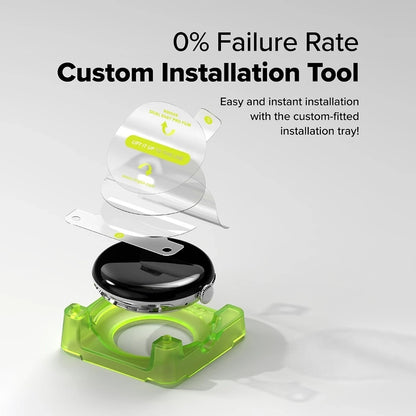 Folie Protectie Ringke Dual Easy Pro pentru Google Pixel Watch 4 41mm, Set 2 bucati, Plastic