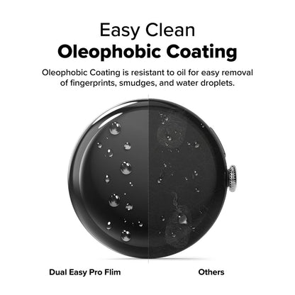 Folie Protectie Ringke Dual Easy Pro pentru Google Pixel Watch 4 41mm, Set 2 bucati, Plastic