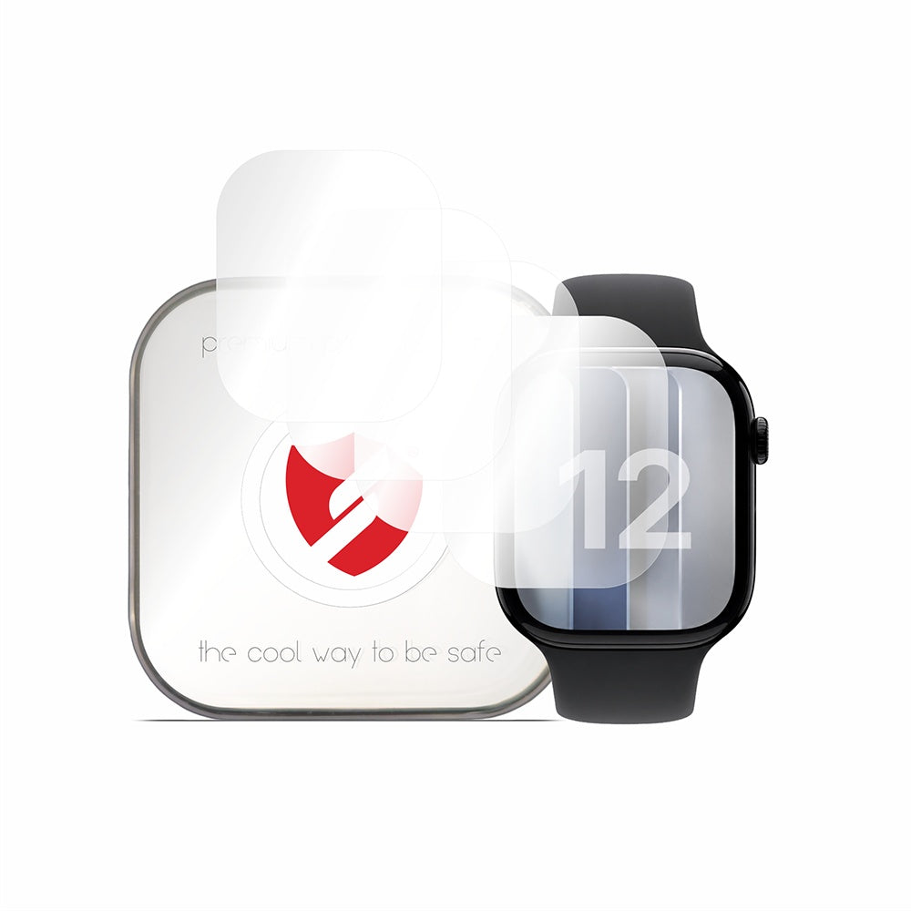 Folie Protectie Smart Protection Premium Classic pentru Apple Watch Series 12 46mm, Set 4 bucati, Plastic