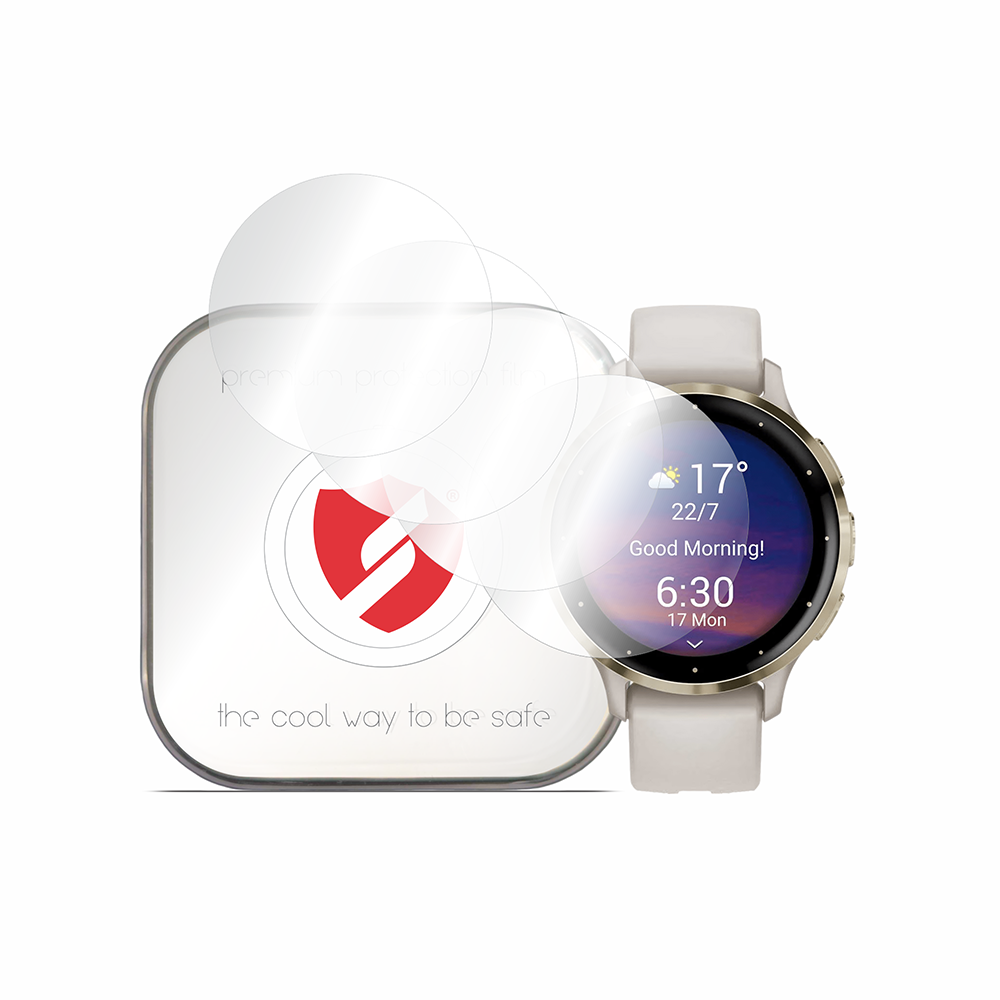 Folie Protectie Smart Protection Premium Classic pentru Garmin Venu 3S, Set 4 bucati, Plastic