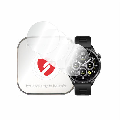 Folie Protectie Smart Protection Premium Classic pentru Honor Watch 6, Plastic, Set 4 bucati