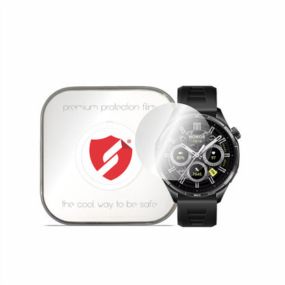 Folie Protectie Smart Protection Premium Classic pentru Honor Watch 6, Plastic, Set 4 bucati