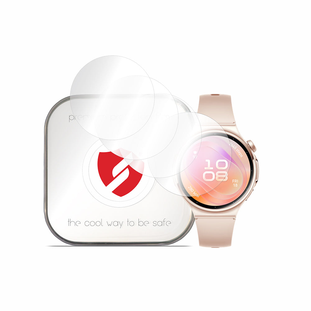Folie Protectie Smart Protection Premium Classic pentru Huawei Watch 6 42mm, Plastic, Set 4 bucati