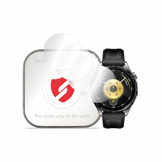 Folie Protectie Smart Protection Premium Classic pentru Huawei Watch GT 6 46mm, Set 4 bucati, Plastic