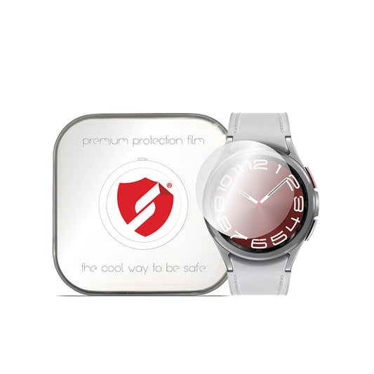 Folie Protectie Smart Protection Premium Classic pentru Samsung Galaxy Watch6 Classic 43mm, Set 4 bucati, Plastic