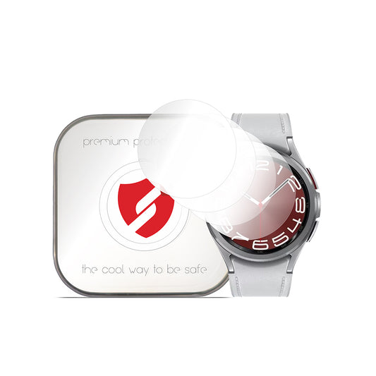 Folie Protectie Smart Protection Premium Classic pentru Samsung Galaxy Watch6 Classic 47mm, Set 4 bucati, Plastic