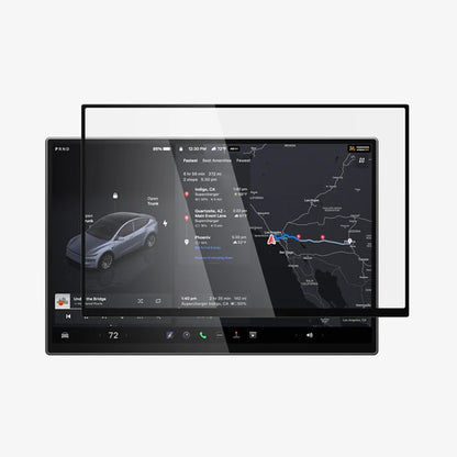 Folie Protectie Spigen GlastR EZ FIT pentru Navigatie Tesla Y 2026 Premium / Performance, Sticla Securizata AGL10820