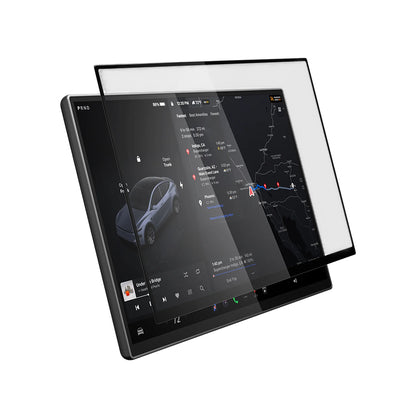 Folie Protectie Spigen GlastR EZ FIT pentru Navigatie Tesla Y 2026 Premium / Performance, Sticla Securizata AGL10820