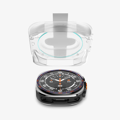 Folie Protectie Spigen GlastR EZ FIT pentru Samsung Galaxy Watch Ultra2, Sticla Securizata, Set 2 bucati AGL11758