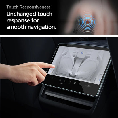 Folie Protectie Spigen GlastR Slim Anti-Glare pentru Navigatie Tesla Y (2026 / 2025) / 3 (2026 / 2025 / 2024), Sticla Securizata AGL07586
