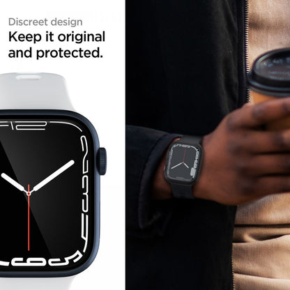 Folie Protectie Spigen Neo Flex pentru Apple Watch 45mm / 44mm / 42mm Series, Set 3 bucati, Plastic AFL04049