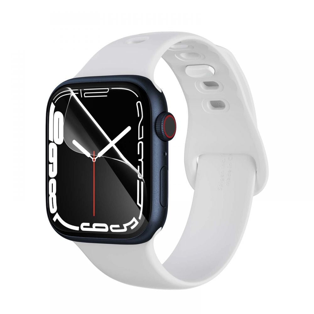 Folie Protectie Spigen Neo Flex pentru Apple Watch 45mm / 44mm / 42mm Series, Set 3 bucati, Plastic AFL04049