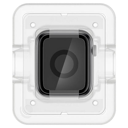 Folie Protectie Spigen ProFlex EZ FIT pentru Apple Watch 44mm Series, Set 2 bucati, Sticla Flexibila, Neagra