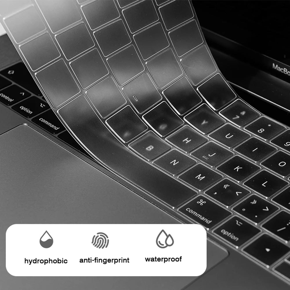 Husa Protectie Tastatura Techsuit PureTypeX pentru Apple Macbook Air 13 (2020), Transparenta