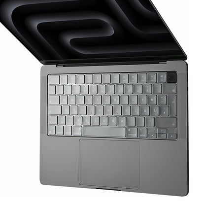 Husa Protectie Tastatura Techsuit PureTypeX pentru Apple MacBook Pro 14 / Air 13 /  Air 15 Series, Transparenta
