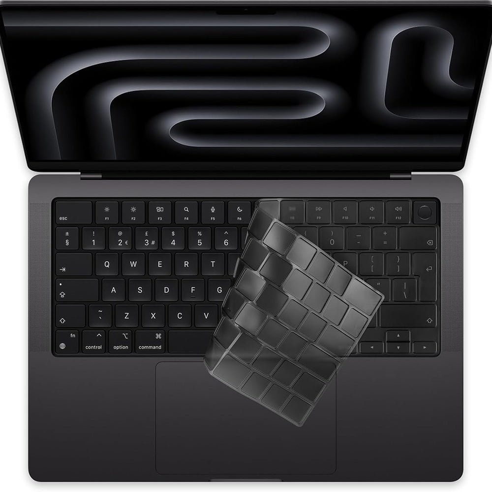 Husa Protectie Tastatura Techsuit PureTypeX pentru Apple MacBook Pro 14 / Air 13 /  Air 15 Series, Transparenta