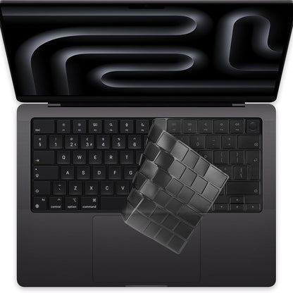 Husa Protectie Tastatura Techsuit PureTypeX pentru Apple MacBook Pro 14 / Air 13 /  Air 15 Series, Transparenta