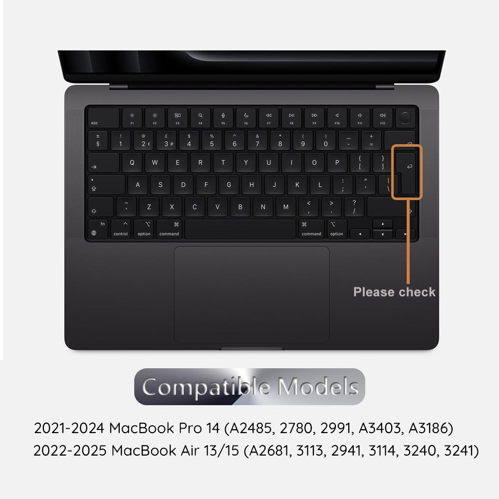 Husa Protectie Tastatura Techsuit PureTypeX pentru Apple MacBook Pro 14 / Air 13 /  Air 15 Series, Transparenta