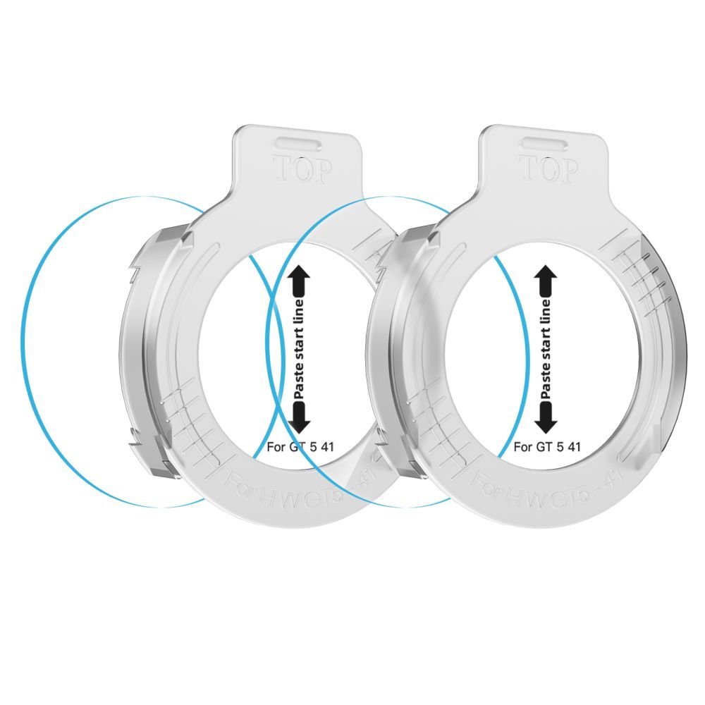 Folie Protectie Tech-Protect Easy Set+ pentru Huawei Watch GT 5 41mm, Set 2 bucati, Sticla Securizata