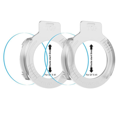 Folie Protectie Tech-Protect Easy Set+ pentru Huawei Watch GT 5 41mm, Set 2 bucati, Sticla Securizata