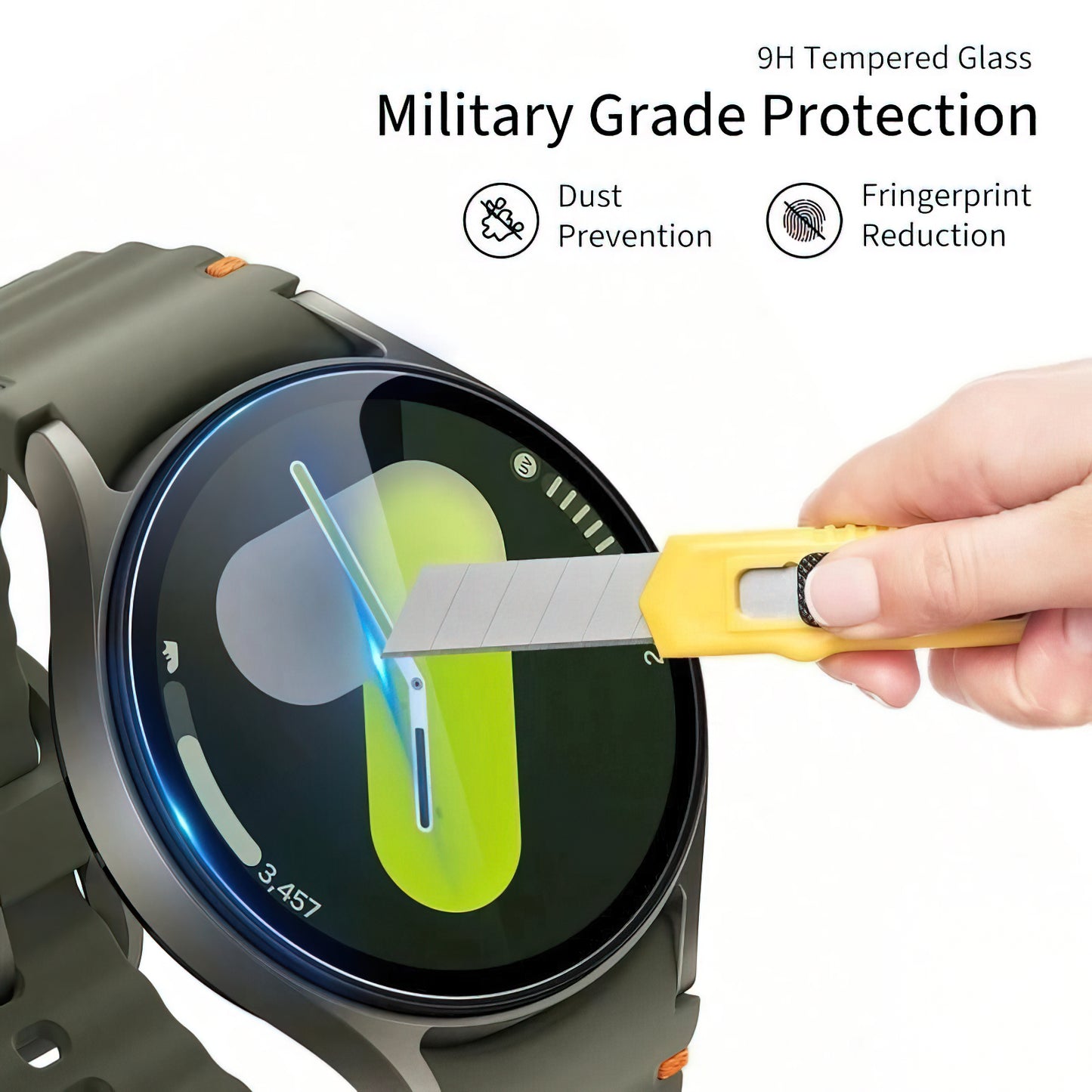 Folie Protectie Tech-Protect Fit+ pentru Huawei Watch GT 6 46mm, Set 2 bucati, Sticla Securizata