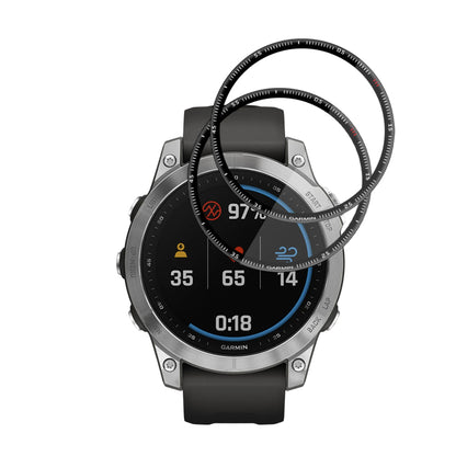 Folie Protectie Techsuit Nano Flex pentru Garmin Fenix 7, Set 2 bucati, Plastic, Neagra