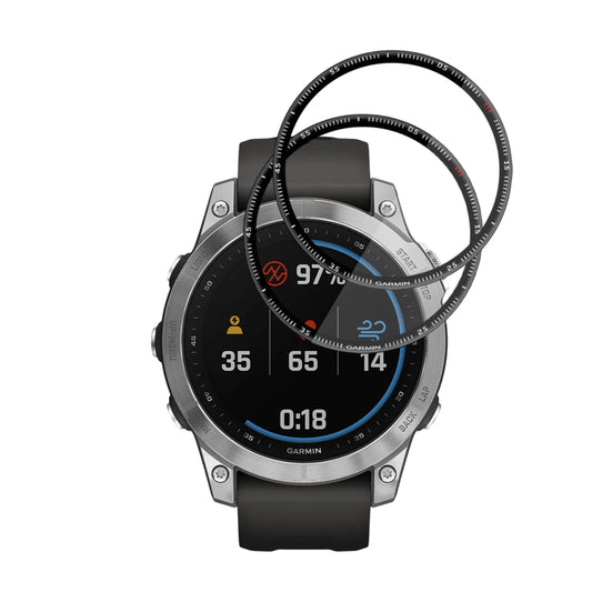 Folie Protectie Techsuit Nano Flex pentru Garmin Fenix 7, Set 2 bucati, Plastic, Neagra