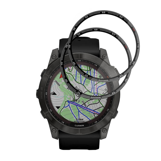 Folie Protectie Techsuit Nano Flex pentru Garmin Fenix 7X, Set 2 bucati, Plastic, Neagra
